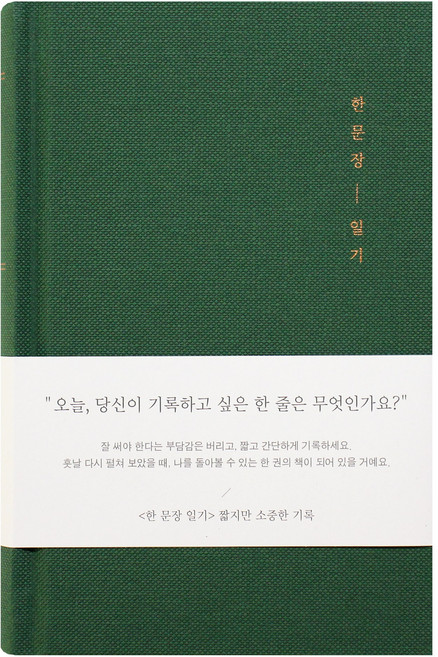 인디고 자문자답 한 문장 일기장 365days, 그린, 1개