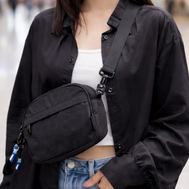 솔브하우스 도난방지 여행용 크로스백