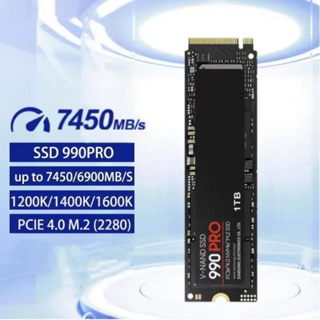 990 PRO 4TB 2TB 1TB M.2 2280 SSD PCIe4.0 NVMe 게이밍 내장형 솔리드 스테이트 하드 드라이브 최대 7450M, 03 4TB