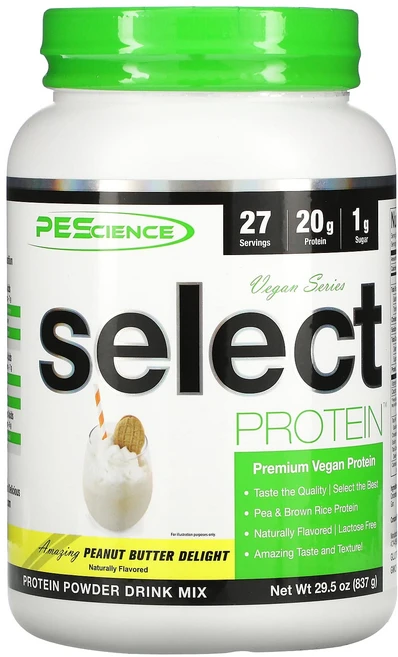 PEScience 비건 시리즈 Select 프로틴 피넛버터 딜라이트 837g(29.5oz), 1개 - 쿠팡