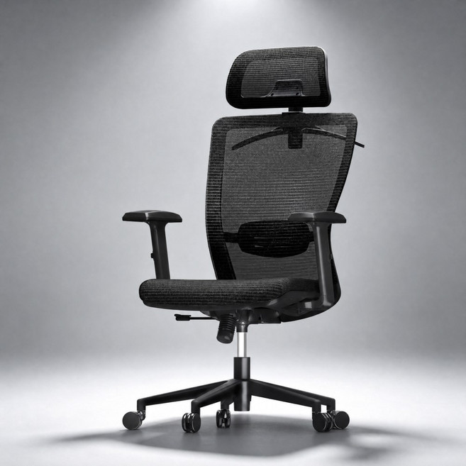 FlexiSpot 사무용의자 OC3 더블메쉬 하중136KG 튼튼한컴퓨터의자 편안함 메쉬의자 A/S 3년, 블랙
