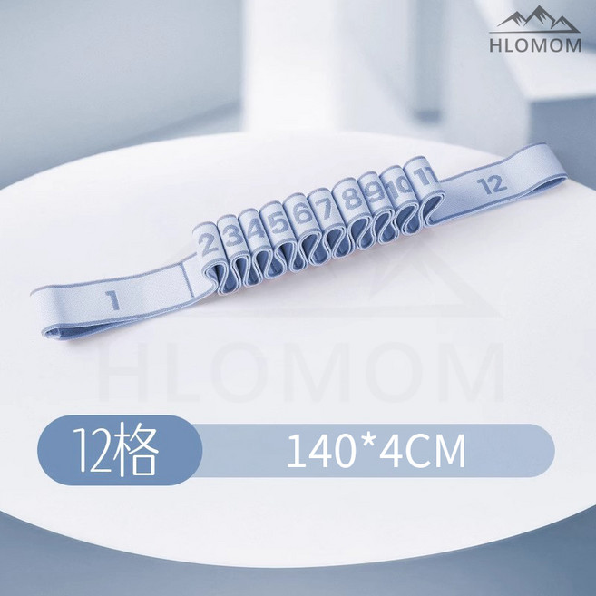 HLOMOM 瑜珈彈力帶 140*4CM, 藍色, 1個