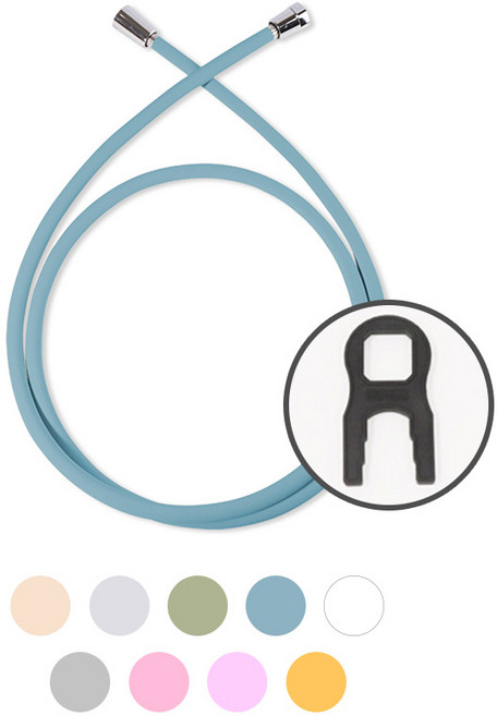 아쿠아듀오 PVC 잔수배출 물때방지 꼬임방지 샤워기호스 1.5m (미니스패너 증정), 베이지