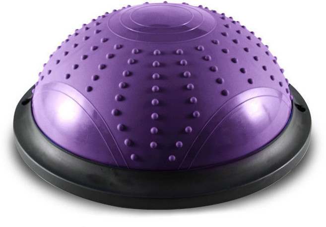 LACMEE 보수볼 짐볼 돔볼 밸런스볼 디스크볼 46cm, 퍼플