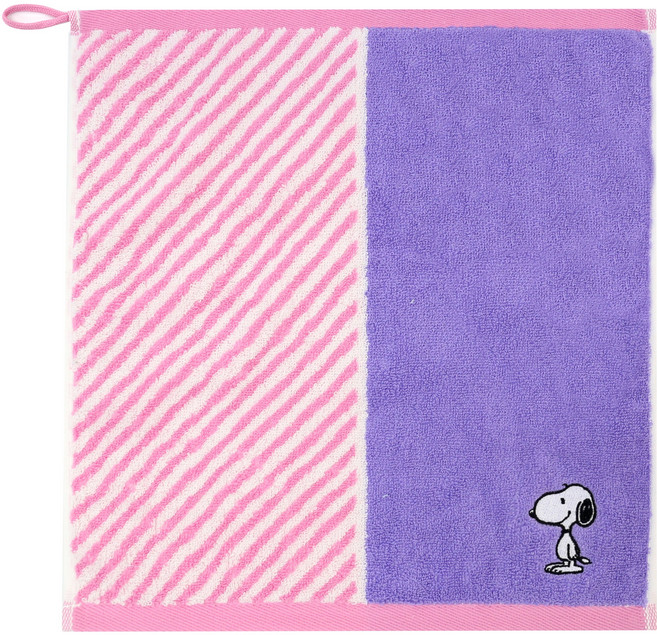 어린이집 고리수건 이름 자수 (5매) 주방행주/핸드타올, 스누피스플릿_분홍, 5개