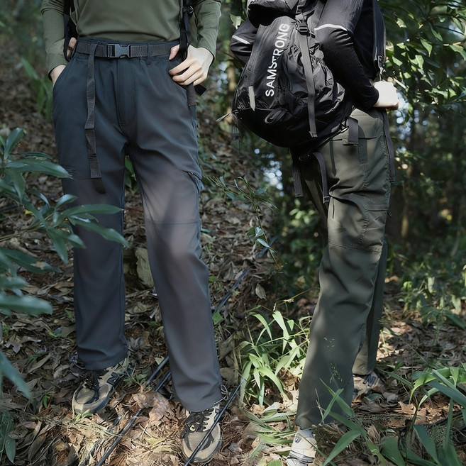 多口袋工裝長褲 防水防風 機能性休閒褲 徒步登山褲