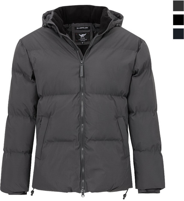 제로골프 남성 투웨이 풀집업 방한 웰론 패딩점퍼 골프 숏패딩 아우터 CBC4131