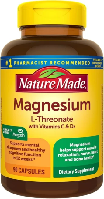 Momentous Magtein 마그네슘 L-트레오네이트 145mg 90캡슐, 1개, 90정 - 쿠팡