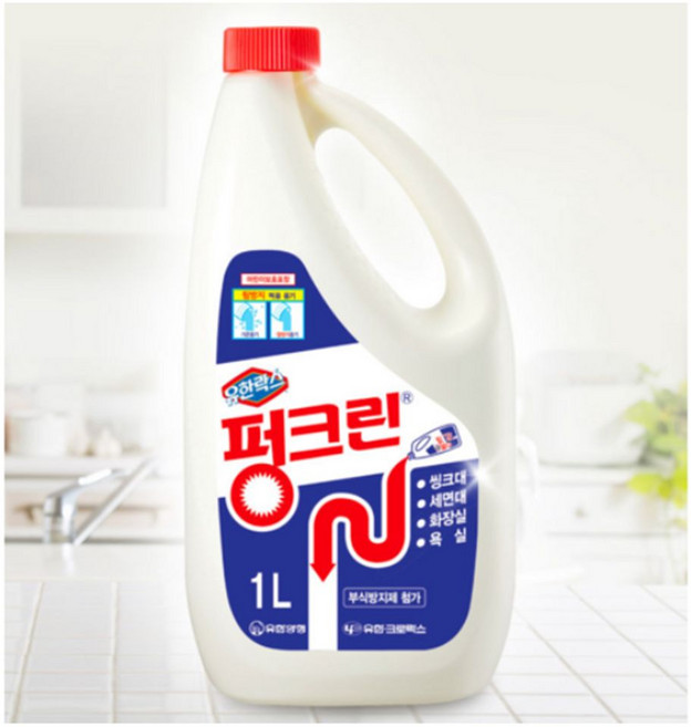 유한락스 펑크린 배수구세정제 1L 2개 sel9373NQ, 1개, 1g, 1ml
