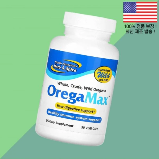 노스 아메리칸 허브 스파이스 오레가맥스 90 식물성 베지캡슐 North American Herb Spice OregaMax Vegi Caps, 노스 아메리칸 허브 스파이스 오레가맥스 90 식물성 베, 1개 - 쿠팡
