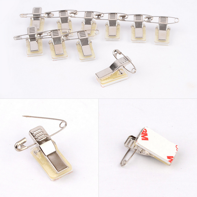 해피J보따리 명찰용집게 10P 옷핀명찰 상품정보 안내메모 이름표 부착형 집게옷핀, 10개, 상세페이지 참조