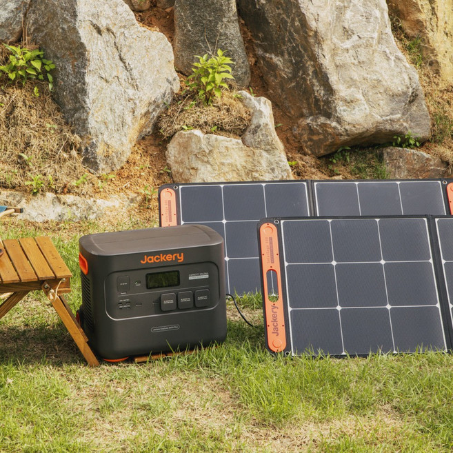 잭커리 솔라제네레이터2000Plus 세트 2042.8Wh 파워뱅크 태양광패널 200Wx1, 100개