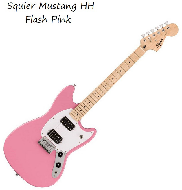 Squier Sonic Mustang HH 電吉他 Flash Pink亮粉紅