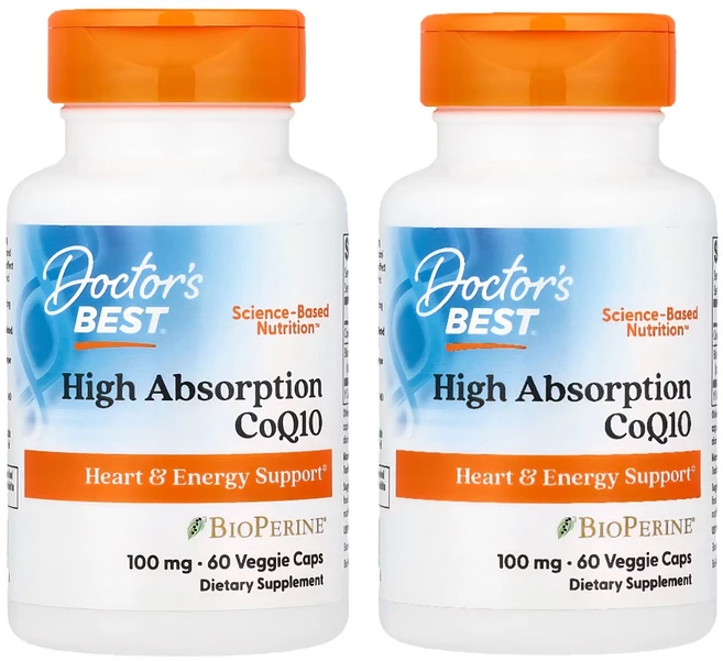 닥터스베스트 고흡수 코엔자임Q10 100mg 바이오페린 함유 베지캡슐, 60정, 2개 - 쿠팡