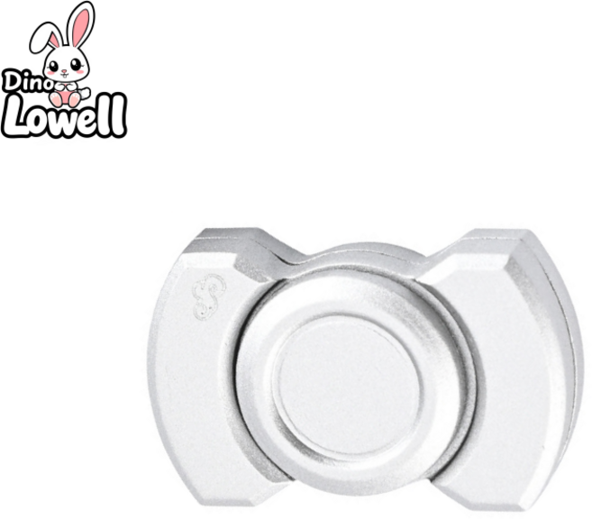 디노로웰 푸쉬 슬라이더 피젯 스피너 3in1, 문라이트 실버, 1개