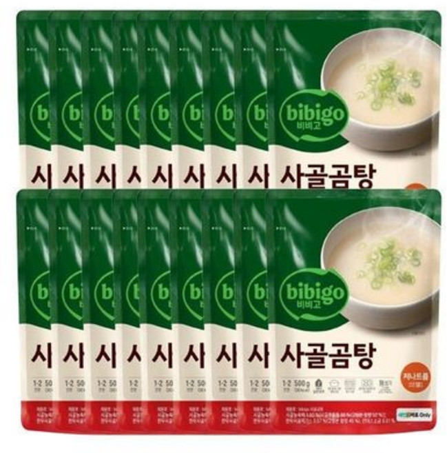 비비고 저나트륨 사골곰탕 500G 18개