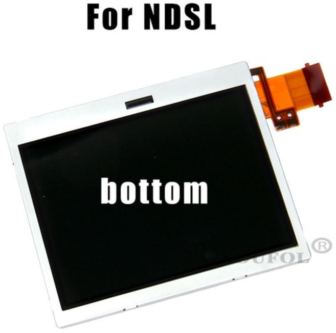 닌텐도 DS NDS 라이트 NDSL 게임 콘솔 수리 부품 상단 하단 TFT LCD 스크린 디스플레이 교체 생산자, [02] Bottom LCD Screen, 02 Bottom LCD Screen