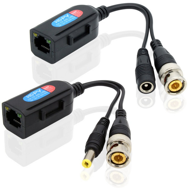 1채널 HD Passive 비디오+전원 발룬 송수신기 셋트 NEXT-4308HDVP, 단품, 1개