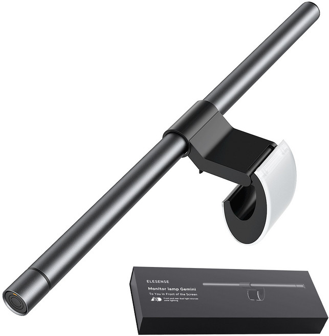 엘레센스 2in1 모니터 조명 백라이트바 스크린바 보조등, 1개, E1132