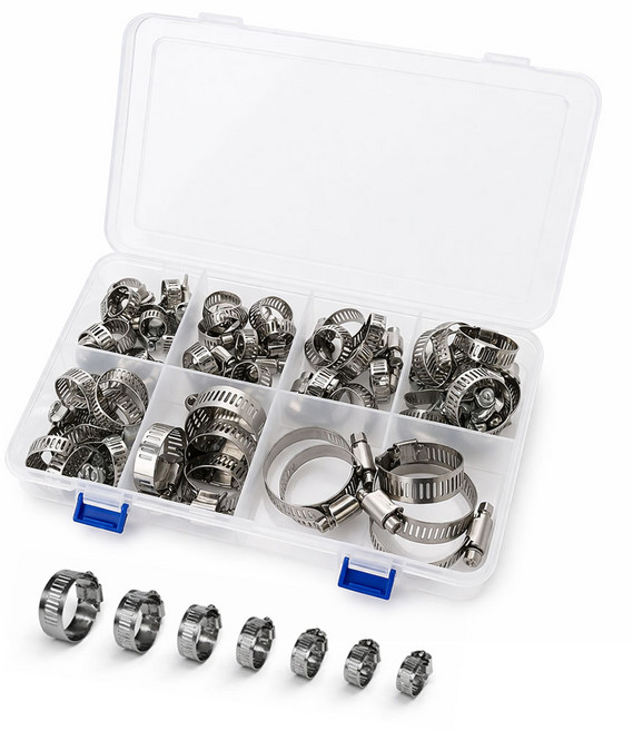 호스 클램프 연결 조임 밴드 링, 1세트