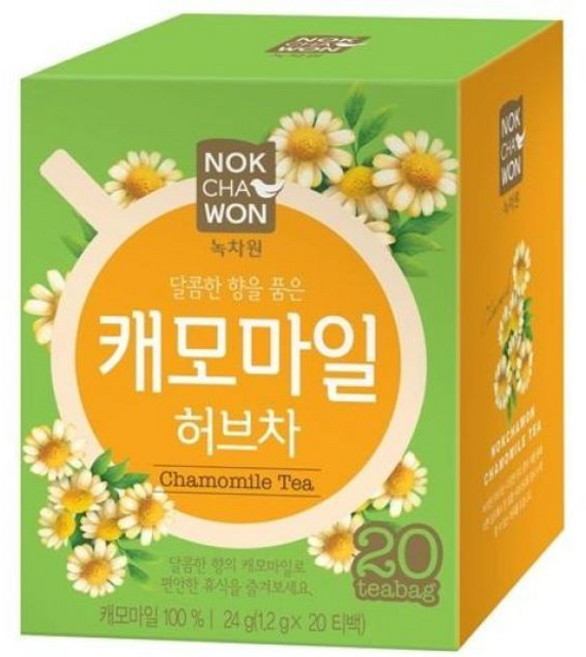 캐모마일20T 녹차원)허브차, 1.2g, 20