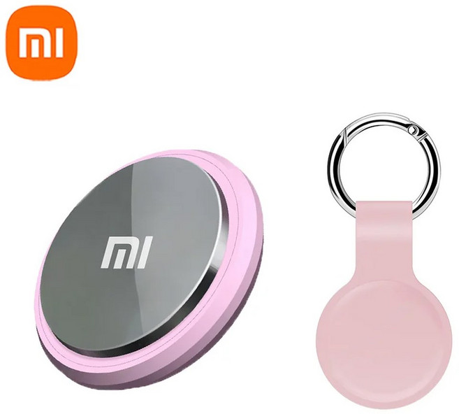 새로운 GPS 트래커 스마트 분실 방지 알림 장치 Android Finder 에어 태그 추적 로케이터 용 차량용 블루투스, Pink, 1개