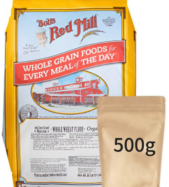 밥스레드밀 유기농 통밀가루 500g 소분 선인, 1개