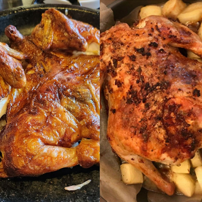 부산깡통시장 국내산 옛날 오븐구이닭 1+1(염지된 생닭), 500g, 2개, 오븐구이닭+핫오븐구이닭(염지된 생닭)