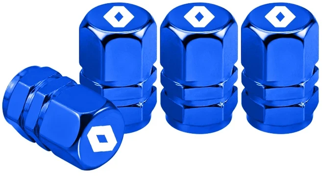 호환 르노 RS 메간 2 3 4 트래픽 시닉 클리오 캡처 트윙고 QM6 용 4개 금속 차량 휠 타이어 밸브 캡 에어더