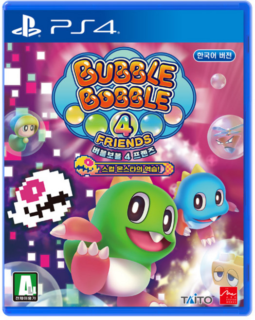 PS4 버블보블 4 프렌즈 스컬 몬스타의 역습 / 한글판 /새상품 실물 시디