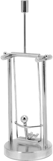 수동 모션 진자운동 데스크탑 장식 토이 뉴턴 균형 물리학 진자 모빌 사무실 테코레이션 장난감, 1인그네