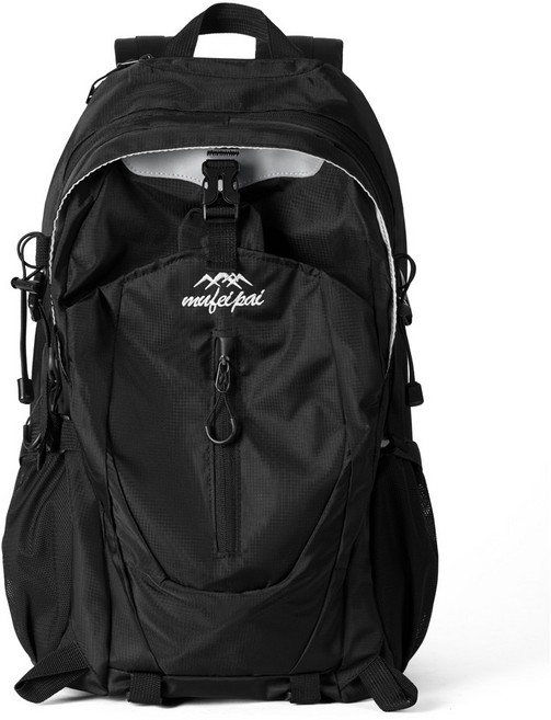 뉴아웃랜더 초경량 35L 클리프 등산가방 고밀도 방수 여행용 백팩, 블랙