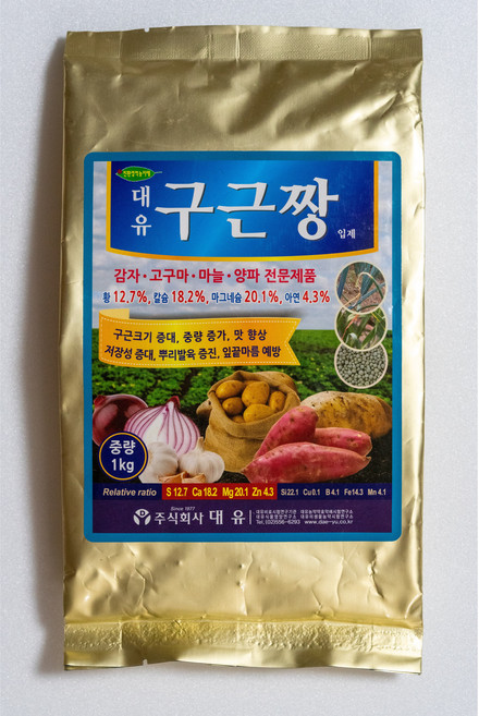 대유 구근짱 입제 구근작물 비료, 1개, 1kg