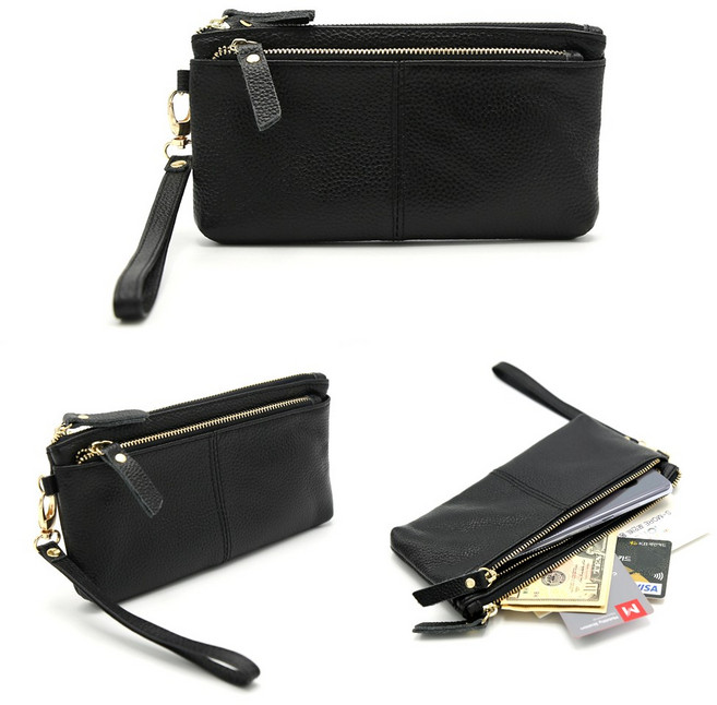 미쓰백 뮬랑 소가죽 지갑 심플한 가죽 미니 크로스백 휴대폰 화장품 파우치 장지갑