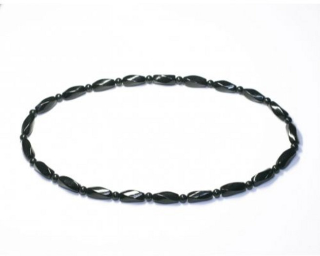 건강목걸이 귀사문석 아름기둥 옥 목걸이, 1개