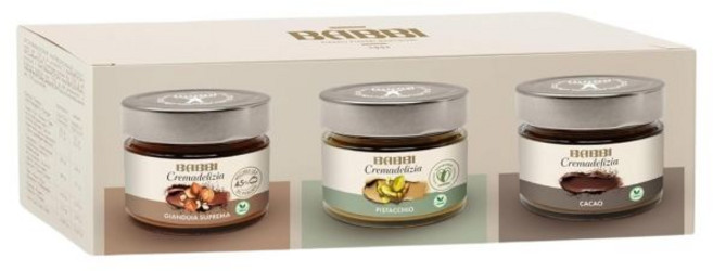 바비 크레마델리치아 쓰리 병 선물 세트 각 6 OZ 지안두이아 피스타치오 코코아