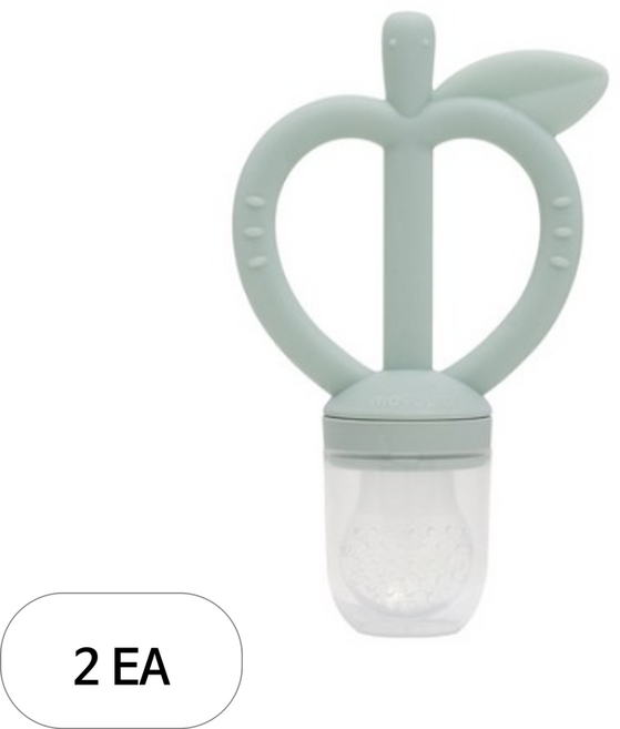 모윰 애플피치 치발기 과즙망, 애플그린, 2개