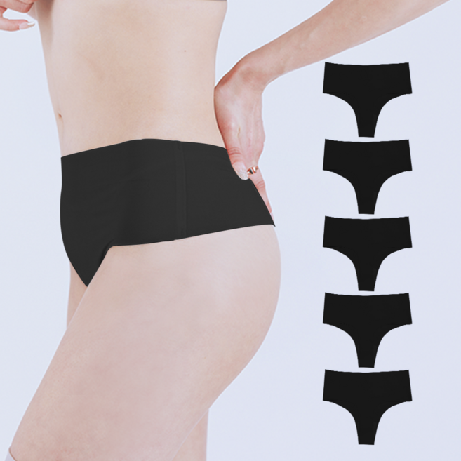 HNF 여자 티팬티 T팬티 심리스 순면 무봉제 노라인 속옷 1장 3장 5장 세트