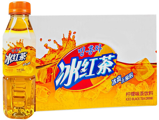 중국음료 빙홍차 아이스티, 1박스, 500ml