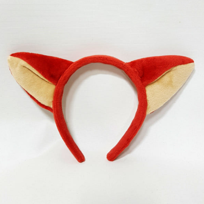 팡파레팡팡 인형 머리띠 파티 소품 동물 놀이공원 인생네컷, 1개, 닉 여우 머리띠