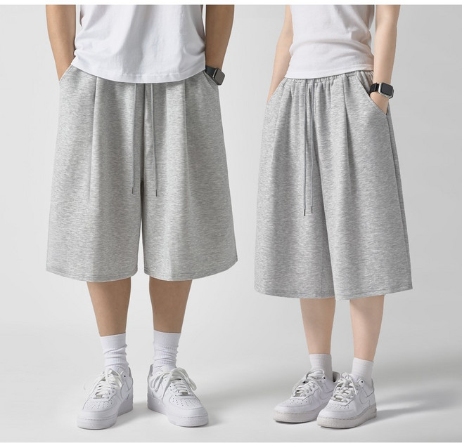 모니즈 공용 쿨터치 원턱 버뮤다 팬츠 트레이닝 바지 밴딩 반바지 TRS011