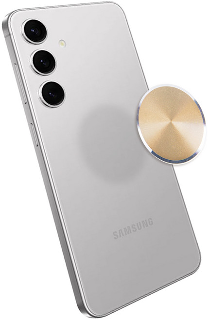 차량용 스마트폰 메탈 플레이트 부착 철판, 메탈 타이런트 골드, 1개