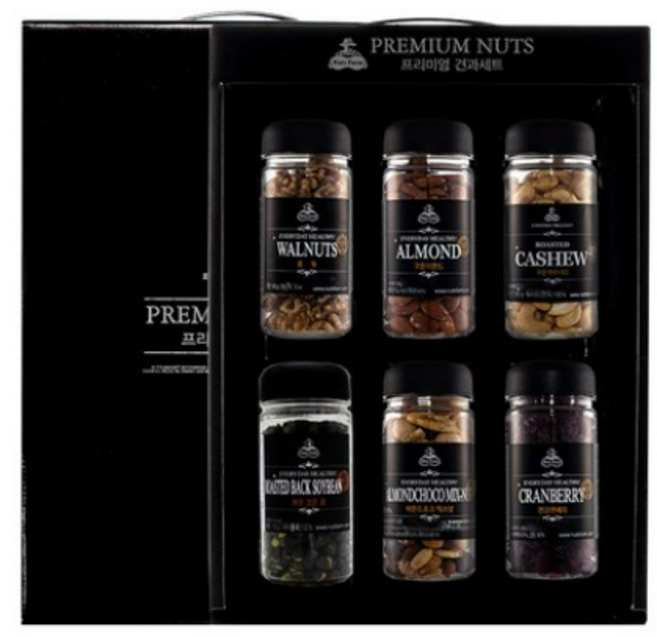 넛츠팜 프리미엄 3호 6종 견과세트, 1세트