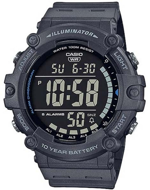 카시오 남성용 다이버 전지 방수 전자 시계 AE-1500WH-8B