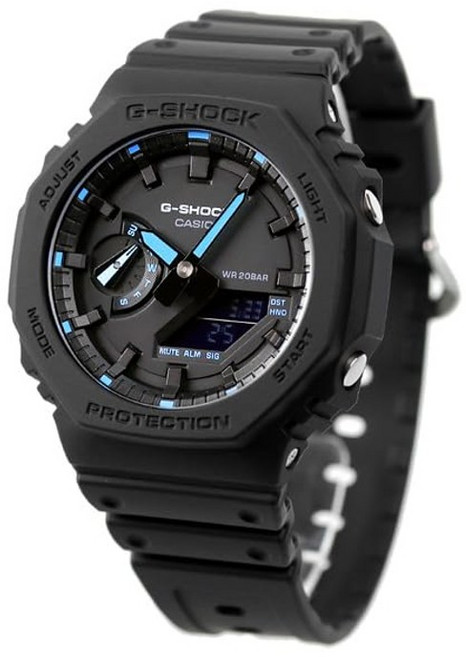 카시오 G-SHOCK 2100 시리즈 월드타임 쿼츠 남성 시계 GA-2100-1A2DR