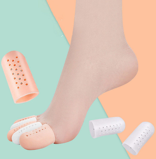 2P/3P/4P 구성 발가락보호골무 발가락보호캡 발가락골무 발가락보호, 엄지통풍형-살구, 1개