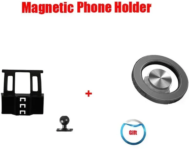 토요타 RAV4 2020 2021 2022 2023 전용 차량용 핸드폰 홀더 고정 브래킷 베이스 자석 스탠드 접이식 미니, 01 1Set Magnetic Holder