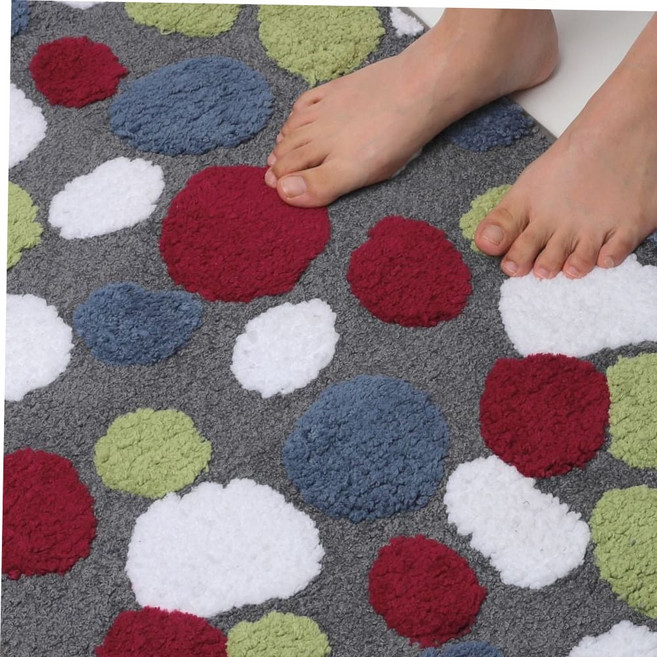 욕실 돌맹이 디자인 발매트 현관 러그 부드러운 현관러그 40x60 59000EA 1EA, 돌맹이 발매트, 40x60(소)