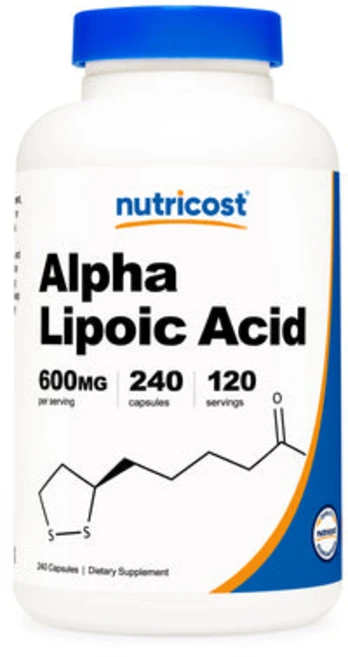 뉴트리코스트 알파 리포 산 600mg 캡슐 글루텐 프리, 240정, 1개 - 쿠팡