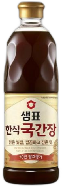 샘표 한식국간장 조미료 잡내 레시피 반찬 풍미 엄마손맛 식재료, 860ml, 1개